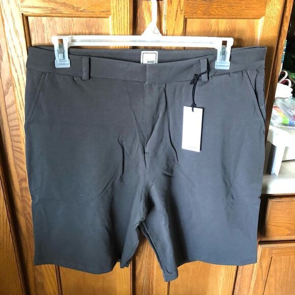 NWT Swet Tailor Everyday Chino Shorts Grey - 38 - Picture 2 of 10